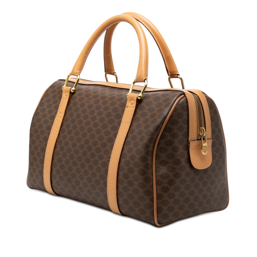 Pre-Loved Celine Macadam Coated Canvas Boston Bag - Picture 2 of 6